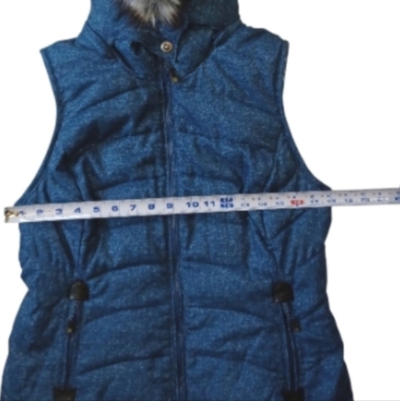 Green Tea Dark Blue Winter Vest Size Medium - Picture 8 of 13